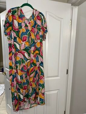 Multicolor Floral Print Women's Dress